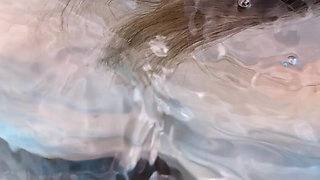 Pool Sex: Silicone Lube and Creamy Finish