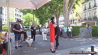 Masochistic slave public humiliation