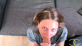 I filled young women beautiful mouth with my huge load and