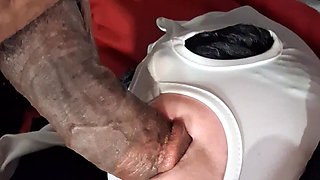 Black Balls and Cock in Mouth