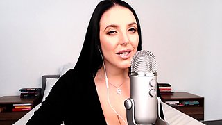 Cute curly brunette solo webcam masturbation