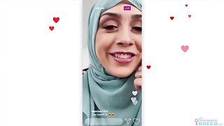 Hijab Hunter S2:E3 - Horny MILF Lilly Hall Blowjob & Creampie in Cowgirl POV 4K