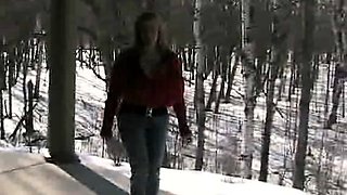 Blonde With Natural Big Boobs Loves Putting A Toy In Her