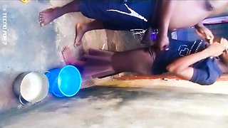 Neighborhood Girl Gets Fucked in a Corner of an Unfinished House