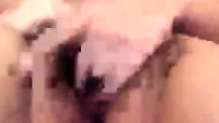 Hairy BBW with Big Tits Masturbates on Webcam