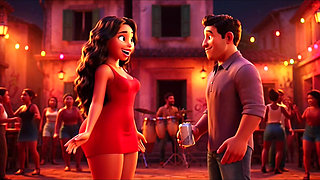 Hot Slim Favelada with Big Ass Dances Wildly at Pagode Gets Naked on Table Then Squats to Pee in Dark Alley