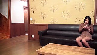 Asian girl riding his Asian cock at home today