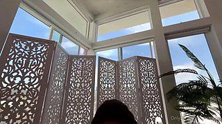 Interracial blowjob outdoors sucking big cock in hd
