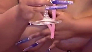 Sqauting Pissing in a Glass Swallowing My Piss Pouring It All Over My Big Boobs