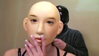Latex clad lesbo strapon fucks and fingers fetish hoes pussy