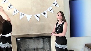 Two beautiful lesbian teen girls finger