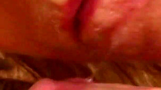 Horny blonde teen gets facial after good fucking