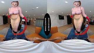BRAZZERS VR - Abigaiil Morris Greases Up Your Dinky As She Fondles Her Meaty Pierced Bra-stuffers Around It