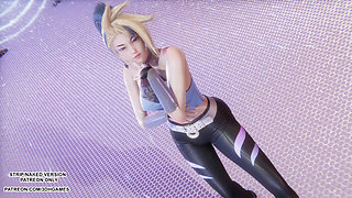 MMD  Aespa - Drama - Akali Sexy Kpop Dance League of Legends Hentai Uncensored 4K 60FPS