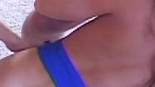 Insatiable Cougar Gulps Three Studs' Cum Loads