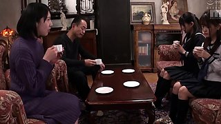 Skinny teens experience anal sex young threesome