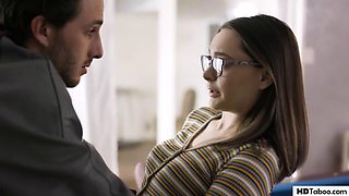 PURE TABOO High School Football Star Fucks Virgin Journalist Aften Opal - Lucas Frost