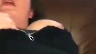 Fingering my fat wet pussy MMF threesome