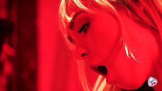 Fiery Passion Unleashed in a Scarlet Haven with Blondes