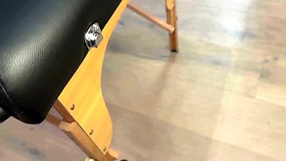 Lapdance and blowjob made by BIG boobs blonde