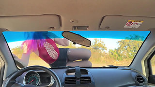 Temptation on the Windshield of a Car