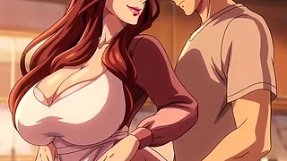 Big tits stepmom teaching her stepson the pleasures of intimate touch