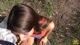 Hunt4k. hunter meets susan ayn on public beach and has assfuck