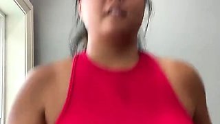 Big boobs milf masturbates with her dildo