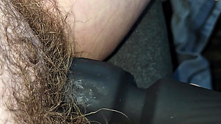 Whore Toying Her Fat Hairy Cunt In A Parking Lot