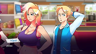 Ahegao nympho anime girl in some wild outdoor hentai action