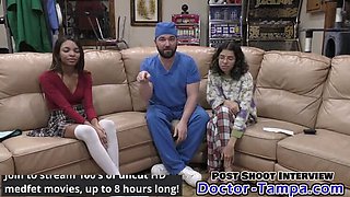 Hot College Girl Gets Wet Exam - Doctor Fingers Shaved Pussy in POV Medical Role Play