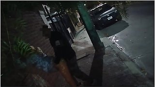 Sex With A Naked Girl In Public On The Streets Of The City Caught By Hot Voyeurs