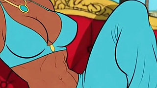 Futanari. Princess Jasmine Girl with a Big Dick. Porn Aladdin Series.