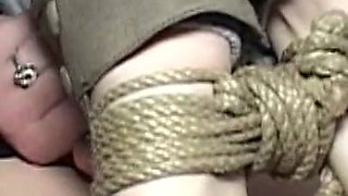 Cindy Hogtied Cleavegagged Struggling