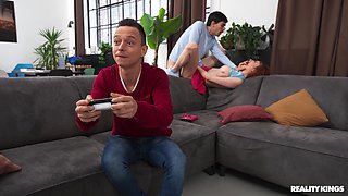 Crazy Monster Cock In The Common Room Episode 2 - Jordi El Nino Polla and Petite Redhead