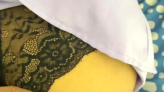 My neighbor comes home on a super hot day