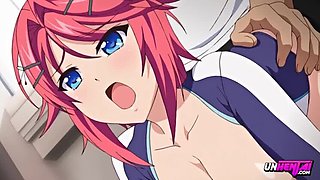 Horny Teen in Leotard Takes Teacher's Creampie - Hentai Sex