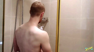 Soapy Shower Trio Get Dirty Fast - Double Oral Creampie