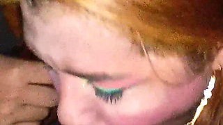 Fucking Busty Redhead Teen Latina's Boobs