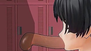 Student in Tracksuit Sucks Cock in Locker Room