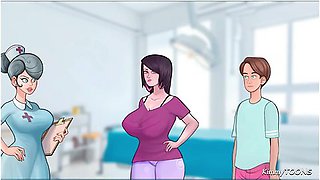 Car Toon In Sexnote - Slutty Nurse Gave Him A Handjob Infront Of His Stepmom