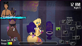 Five Nights at FuzzBoobs - Ready for some spooky fun while rock hard