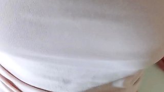 Small titted brunette amateur anal nailed at home