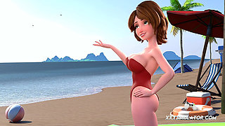 Aunt Cass - Beach Gameplay