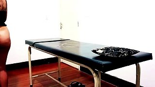Waxing client gets so horny she fucks her waxer hard in the clinic