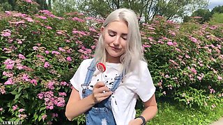 Russian Blonde's Fetish Passion Ignites in Public Outdoor Heat