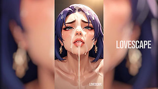 Anime Purple Hair Rough Fuck Destruction