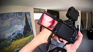 POV Our sexual photo shoot - Rough sex and real orgasm