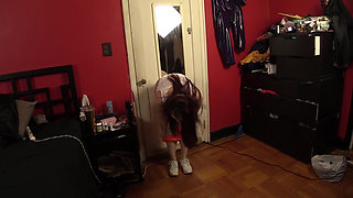 Earning Her Tip (pantyhose)