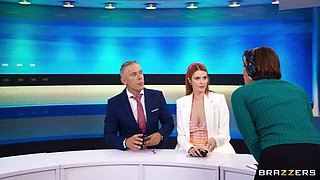 Good and bitchy redhead Elly Clutch is fucking with her lovely boss